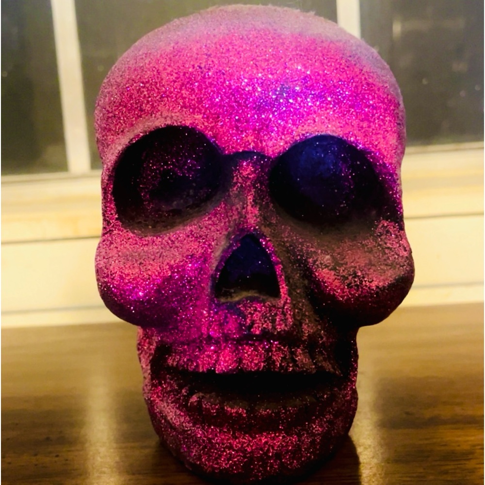 Pink Glitter Skull